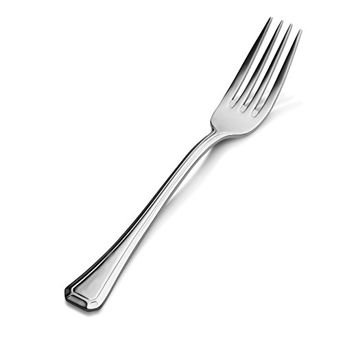 Bon Chef S506 Stainless Steel 18/8 Prism European Dinner Fork, 8-5/64" Length (Pack Of 12) #TOP10