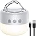 LED Campinglampe, YFW USB Wiederaufladbar Camping Laterne, 3 Helligkeiten Stufenlos Dimmbar, eingebauter starker Magnet mit 5200mAh Power Bank (Lichtzeit 255 Stunden) und SOS Notfall Strobe-Funktion