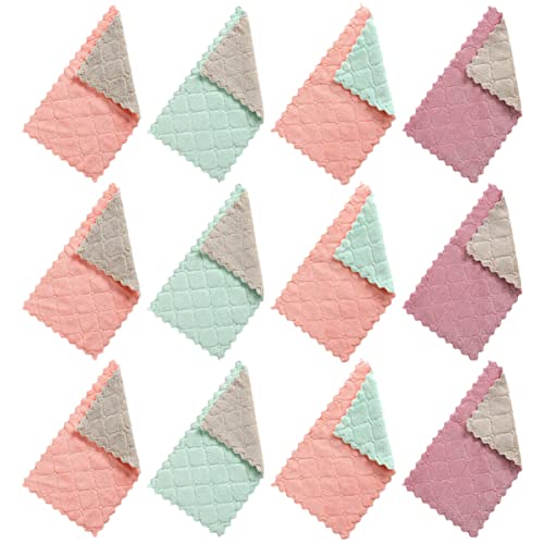 PATKAW 2 Juegos Paño De Cocina De Doble Cara Kitchen Towels Arrumação Cozinha Paño De Limpieza De Microfibra Reutilizable Paños De Cocina De Doble Cara Toallas De Cocina 20 Piezas * 2