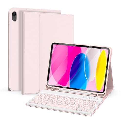 besky iPad 第10世代 ケース キーボード付き (2022年 10.9インチ ) iPad 第10世代 2022 Bluetoothキーボード 対応 多視野角 滑り止め PUレザーケースの商品画像（Amazon）