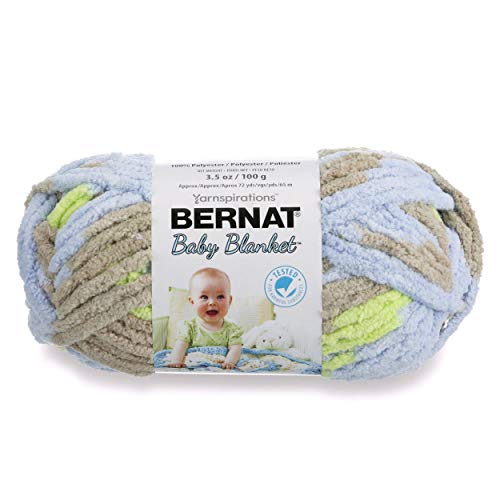 Image of Bernat Baby Blanket Yarn, 3.5 oz, Gauge 6 Super Bulky, Little Boy Dove