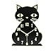 Topkey Luminous Non Ticking Silent Wall Clock Animal Design Clock for Child, Battery Operated (Not Included) â€“ Cute Cat