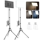 2 Pack LED Video Light Kit,...