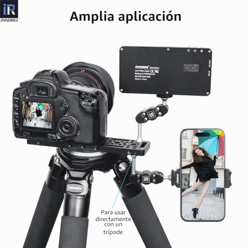 Placa para cámara réflex INNOREL CP2005 queso de 20mm con roscas múltiples 5