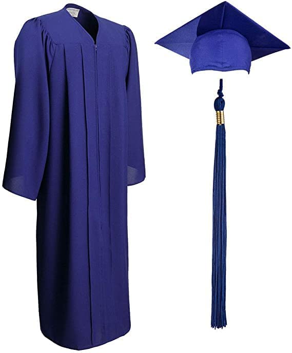 Adult Matte Cap, Gown, Tassel Set - 2023/2024 signets - Royal - 60