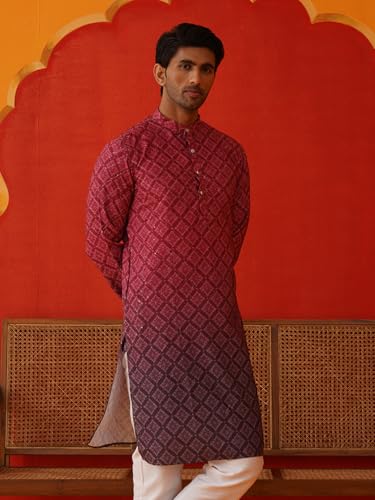 Image of Jompers Men's Ombre Pure Cotton Straight Kurta