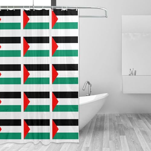 Accessoires de salle de bain drapeau Palestine pour un espace unique