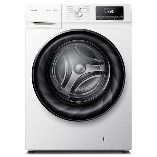MEDION Waschmaschine (9 kg, 1400 U/Min, 15 Programme, Schnellwaschgang, Dampffunktion, Timerfunktion, Kindersicherung, L...
