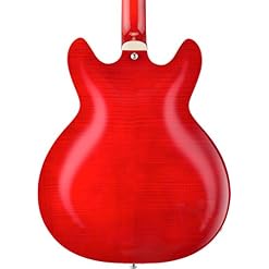 Hagstrom SUVIK-WCT Super Viking Corps semi-creux Cerise sauvage Transparent - Les Beatles, Paul McCartney, John Lennon, RIngo Starr, George Harrison Hagstrom SUVIK-WCT Super Viking Corps semi-creux Cerise sauvage Transparent – Image 2