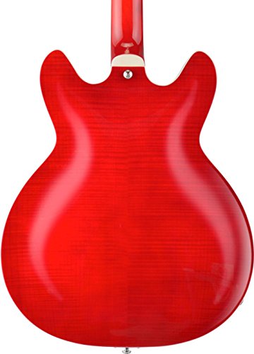 Hagstrom SUVIK-WCT Super Viking Corps semi-creux Cerise sauvage Transparent - Les Beatles, Paul McCartney, John Lennon, RIngo Starr, George Harrison Hagstrom SUVIK-WCT Super Viking Corps semi-creux Cerise sauvage Transparent – Image 3