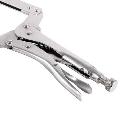 Image of HOZEON 4 PCS 18 Inch C Clamp Welding Pliers with Swivel Pads, Heavy Duty Welding Clamp,Woodworking Clamps Set, Adjustable Nickel Plated C Pliers for Wood Working, Welding, Electrician Maintenance
