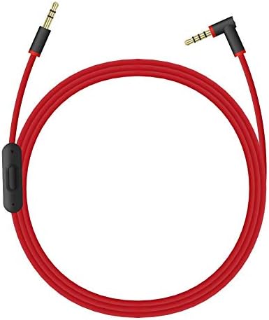 QKIIP Replacement Audio Cable Cord Wire with in line Microphone and Control for Solo/Studio/Pro/Detox/Wireless/Mixr Headphones (Black/White)