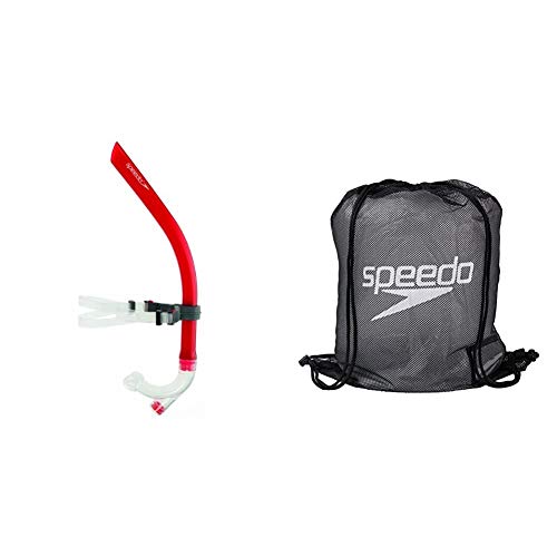 Speedo Center Snorkel Juego de Buceo  Hombre  Negro  One Size   Mochila Equipment Mesh