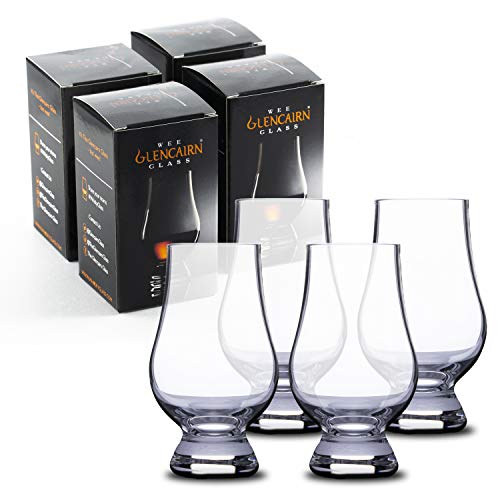 The WEE Glencairn Crystal Whiskey Glass, Miniature Whisky Tasting Glass, Set of 4