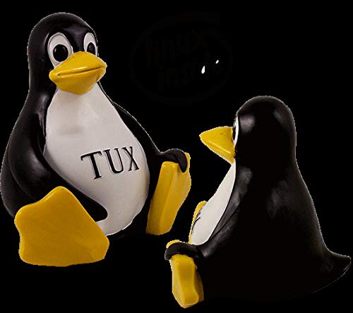Tux The Linux Penguin Mascot Stone Resin 5" Tall Tux