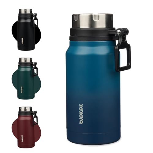 Image of BJPKPK 24oz Insulated Water Bottle, Stainless Steel Bottle with Handle | Vacuum Insulated Bottle with Leak-Proof BPA-Free Design, Keeps Drinks Cold & Hot for Gym, Office, Travel & Daily Use