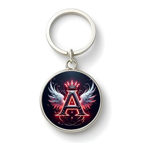 Image of magical gifts MG | Premium Alphabet & Initial Metal Keychain for Bags & Keys | Double-Sided | Personalized Initial Charm Keyring | Heavy-Duty Metal | Perfect for Gifting & Daily Use
