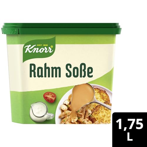 Knorr Rahm Soße leckere hellbraune Sauce ohne geschmacksverstärkende Zusatzstoffe 17 Portionen