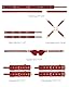 UTIMI Sex Bondage BDSM Kit Fesseln 6PCS Sets mit Verstellbaren Handschellen Fußfessel Oberschenkelmanschetten Augenbinde Kreuzgurt Taillengurt SM Erwachsene Sexspielzeug für Männer Frauen und Paare