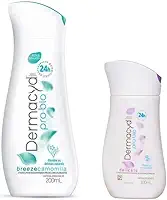 Sabonete Íntimo Dermacyd Duas Unidades Breeze Camomila 200mL + Delicata Jasmim 100ml, Proteção 24H, Combate Maus Odores e Equilibra o pH, Combinação Bio Protect, Hipoalergênico