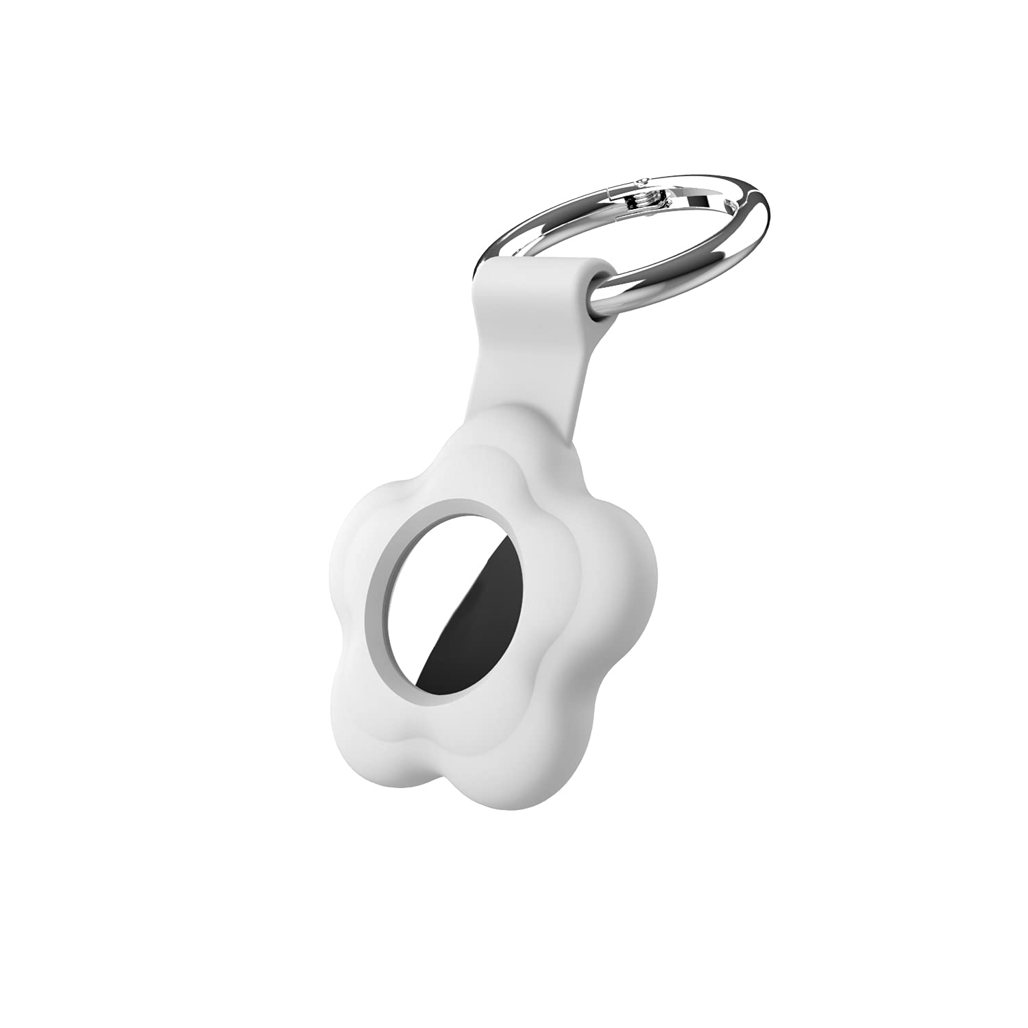 Buy Airtag Keychain,Flower Silicone Airtag Case Airtag Holder,Airtag