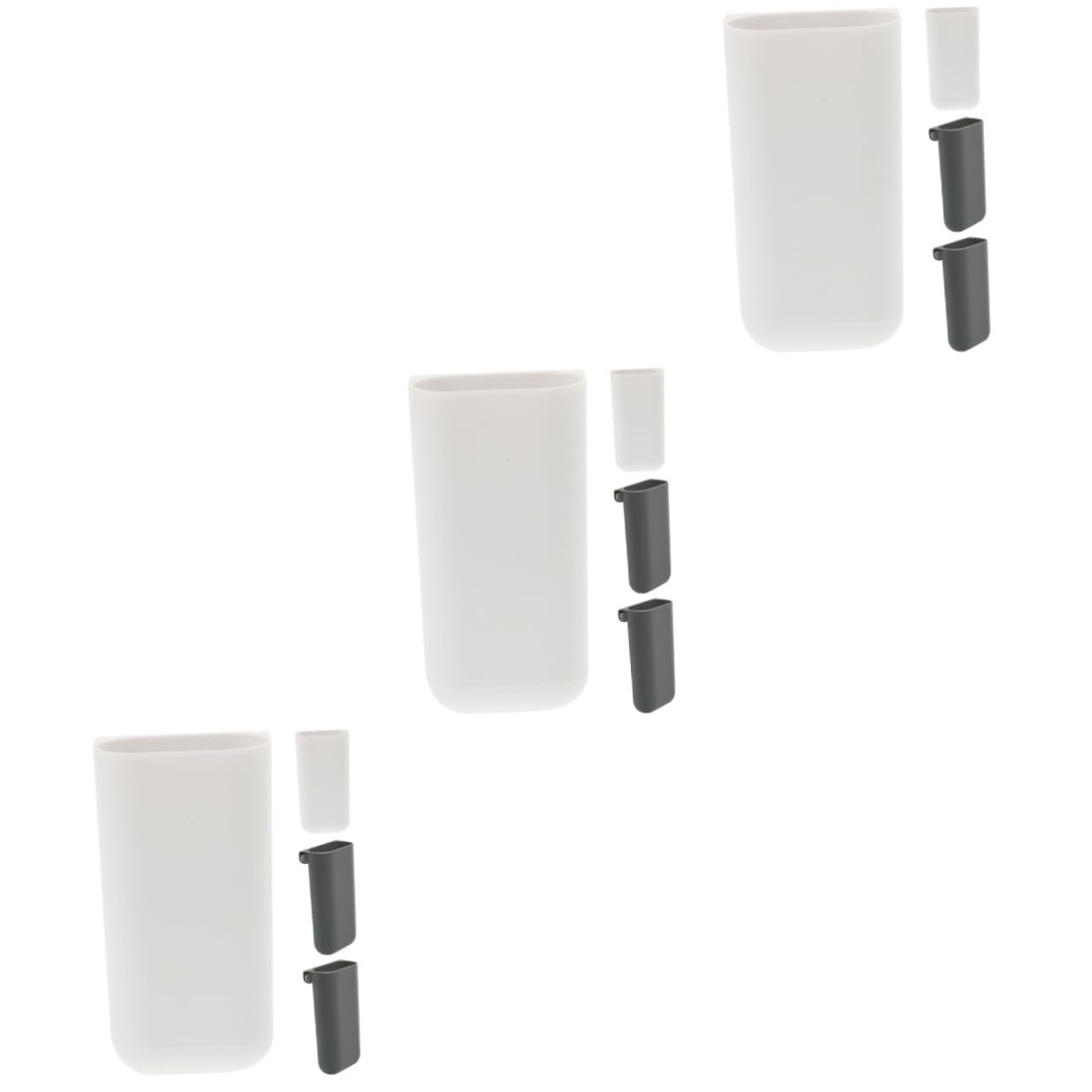 DOITOOL 3 ensembles Pot À Crayons Multifonctionnel Pour Enfants Organiseur Et Rangement Trousse Transparente Accessoires De Bureau Organisateurs Écran De Bureau 4 pièces * 3