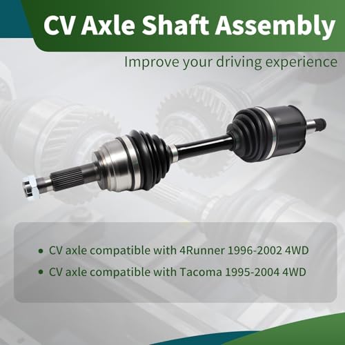 Yunnergo Front CV Axle Shaft Assembly Compatible with 4Runner 1996-2002 Tacoma 1995-2004 4WD Replace 66-5134 NCV69142 by Yunnergo - Used condition - Image 2