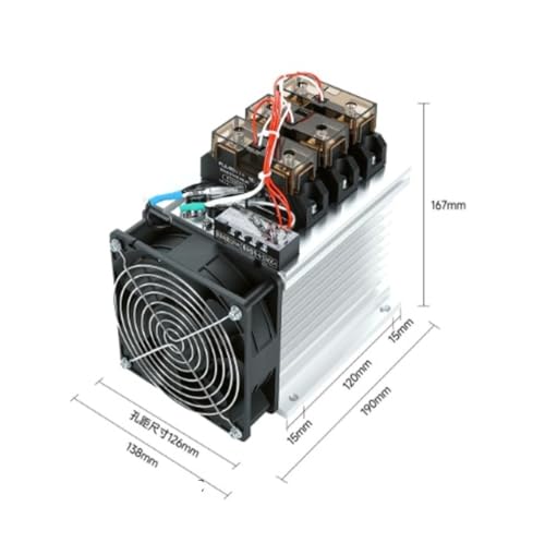 Relais statique triphasé pour régulation de four industriel 380V 80A