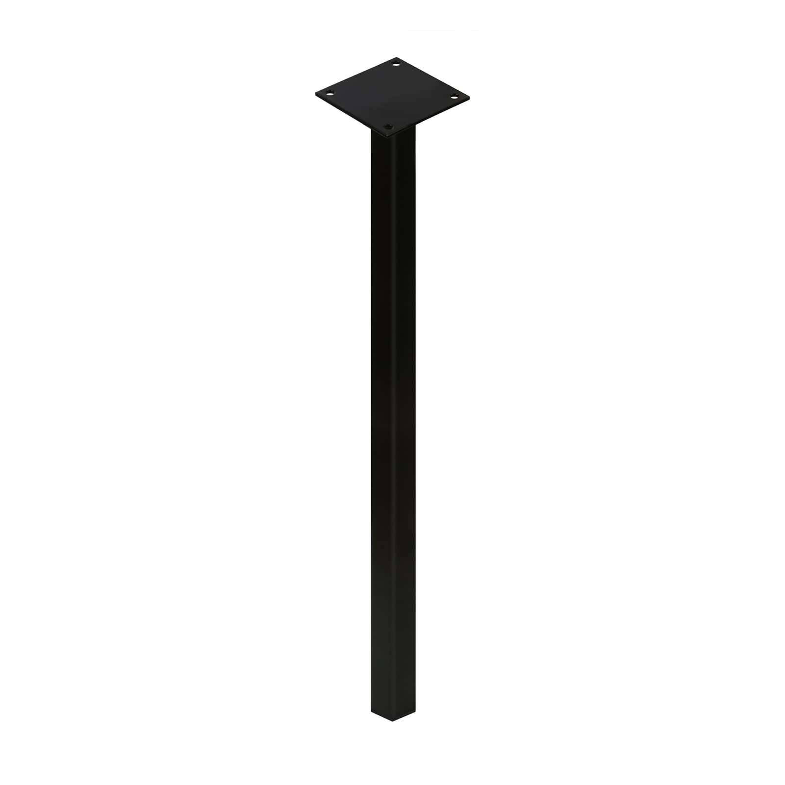 LANTUS Patas Regulables de Metal Para Muebles - 90cm Negro, Redondas Con Tornillos Para Sofá, Cama, Mesa, Sillas y Armarios (4 Piezas)