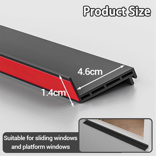 Burlete autoadhesivo de goma de 4,6 cm de ancho para desviar la lluvia exterior 3
