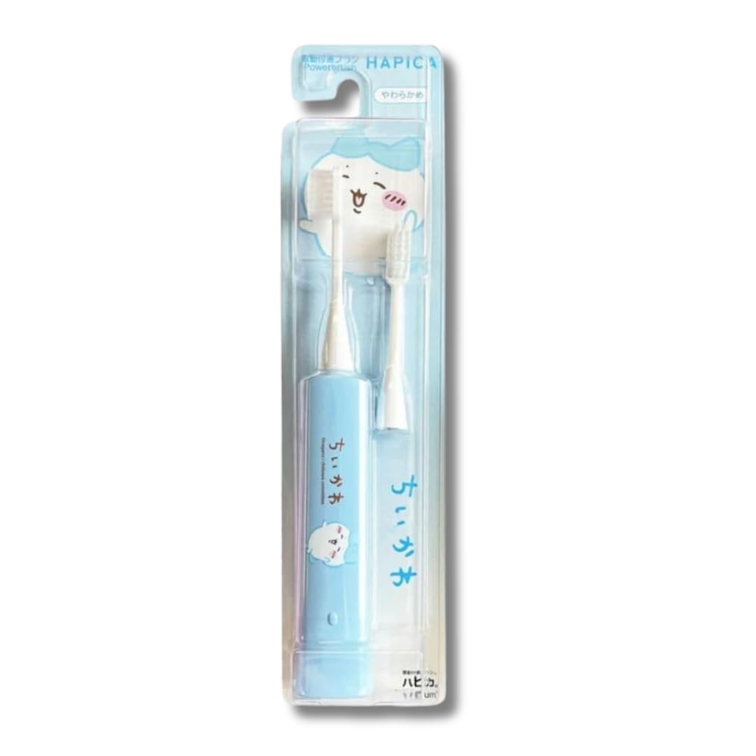 Amazon.co.jp: ちいかわ ハピカ 電動歯ブラシ 替ブラシ付 ハチワレ