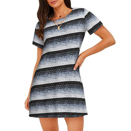 Chemise de nuit légère à manches courtes pour vos douces soirées cocooning d'été