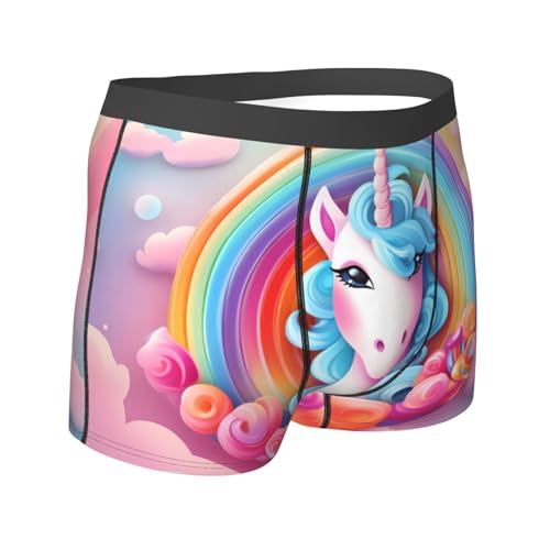 Rainbow Unicorn Men's boxer briefs - suitable for business, sports and leisure, multiple3