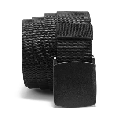 Belt Men's Belt Automatic Buckle Nylon Belt Male Belt Mens Waist Canvas Belts Strap for Business(125cm,Green)4