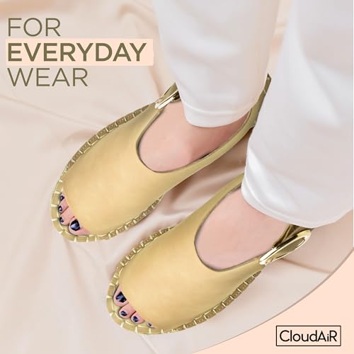 CLOUDAIR Selina Women's Espadrille Wedge Sandals - Comfortable and Stylish Platform Slip On Sandals with Buckle Closure, Comfy Wedge Heels for Women, Fashion Summer Sandals4