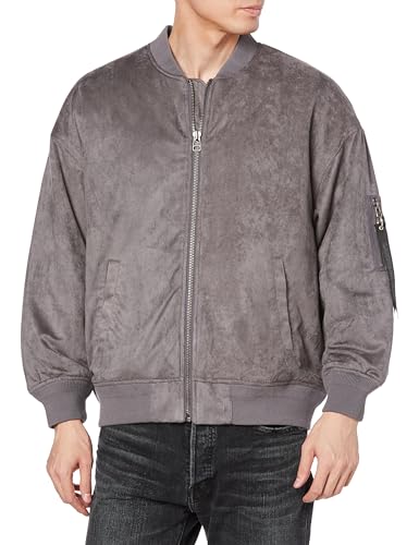 [ランバンオンブルー] アウター フェイクスエードジャケット メンズ グレー