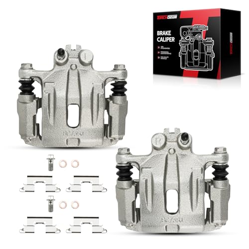 Image of Torchbeam Rear Brake Calipers Set for Ford Edge 2007-2010, Mazda CX-7 2007-2012, Lincoln MKX 2007-2010, Rear Left and Rear Right Calipers with Bracket Replace # 18B5042+18B5043