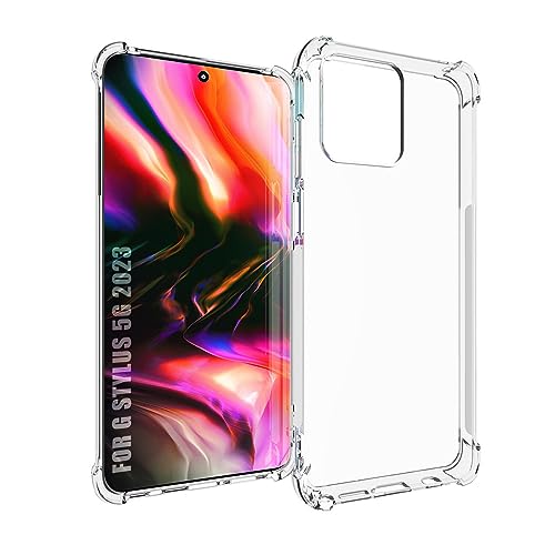 SCL Funda compatible con Motorola G Stylus 5G 2023, funda para Moto G Stylus 5G 2023, [transparente] suave y flexible de gel de silicona TPU [antiarañazos] [anticolisión]