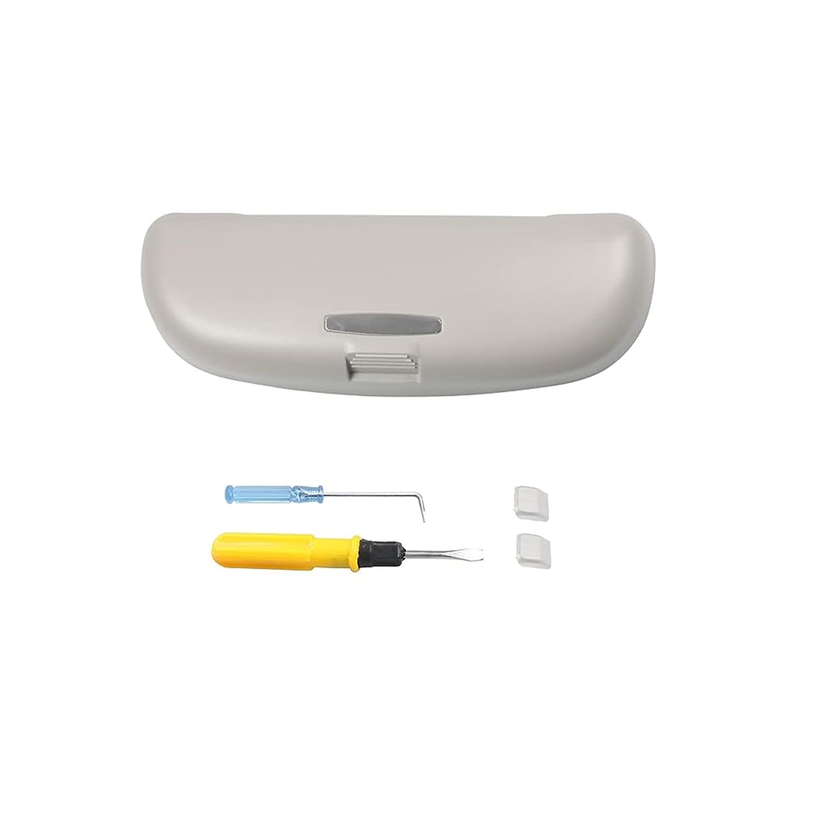 SXCY for 2022-2024 2025 Hyundai Tucson/Ioniq 5 Glasses Holder Box Fit 2022-2024 2025 Hyundai Tucson/Ioniq 5 Accessories Sunglasses Case Holder Driver/Passenger Side Overhead Grab Handle Storage(Grey)