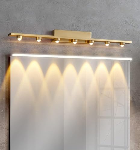 Image of NAVAM Creation Modern LED Picture Wall Light 7W Warm White Golden Finish | Luxury Decorative Mirror & Painting Light for Bedroom, Living Room, Hallway, Bathroom & Home Decor
