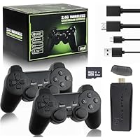 M8 Retro Gaming Console, Video Game Stick with 20,000+ Classic Games, 23 Emulators, Dual 2.4GHz Wireless Controllers, 4K HD Output, Save & Load Function, Compatible with TV/PC/Projector, 64GB