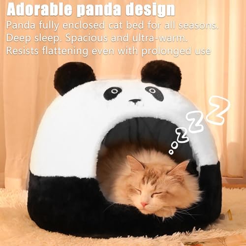 Maison de compagnie intérieure panda pour protéger le chiot du froid