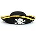 Skeleteen Tri Corner Pirate Hat - Three Cornered Buccaneer Costume Accessory Hat - 1 Piece