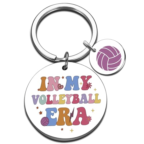 QUIHUD Volleyball Keychain For Teen Girls Women Teams Birthday Gifts