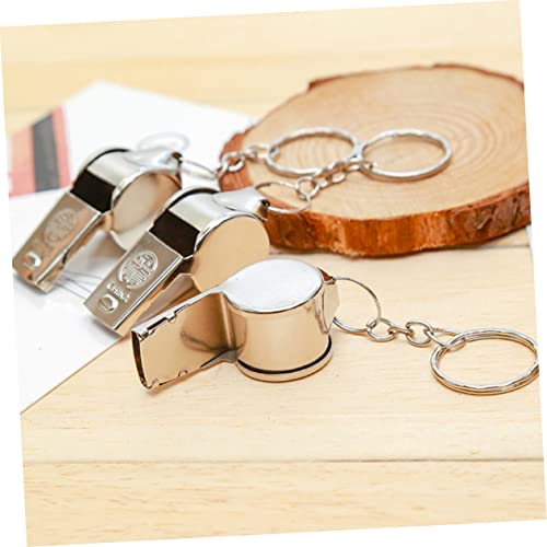10 silbatos metálicos portátiles para árbitros miniatura 6