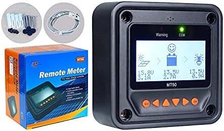 EPEVER MT50 Remote Meter Only Suitable Brand Tracer-an/BN Series and Triron-N, Xtra, LS-B, VS-BN, eTracer, iTracer, Tracer-BPL Monitor and Set Parameter of Solar Charge Controller