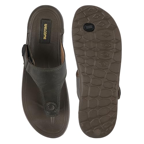Image of URJO GLF 21 Men's Slippers /FlipFlops Lightweight Super Flexible Arch Support Durable Anti Skid & Stylish Dailywear Slippers /FlipFlops for Men