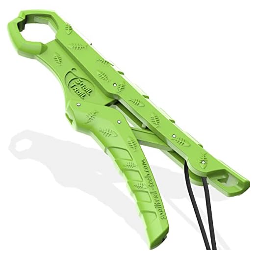 SNAIL TRAIL 7.5''/9'' Floating Fish Gripper, Bass Fish Lip Gripper, Fish Grabber for Catfish, Fishing Tool Holder for Kayak