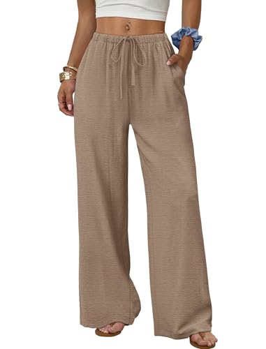 Sampeel Dress Pants for Women Business Casual Outfits Work Office Linen Pants Summer Outfits Plus...