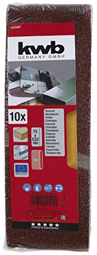 kwb Abrasive Belts 75X533 Mm Made Of High-Grade Aluminium Oxide With Grit Size 40 - Image 2